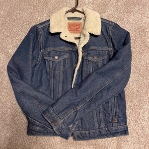 Levi Strauss denim jacketed with Sherpa lining
